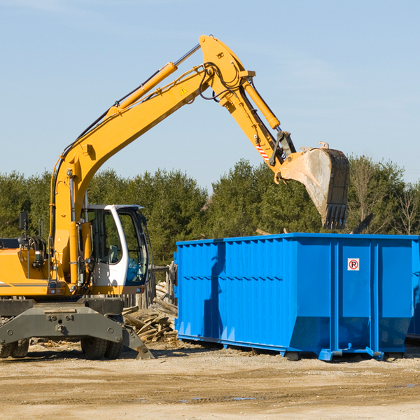 what size residential dumpster rentals are available in East Prairie Missouri